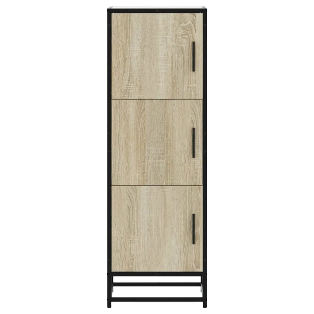 Credenza Rovere Sonoma Legno Multistrato Metallo 849065