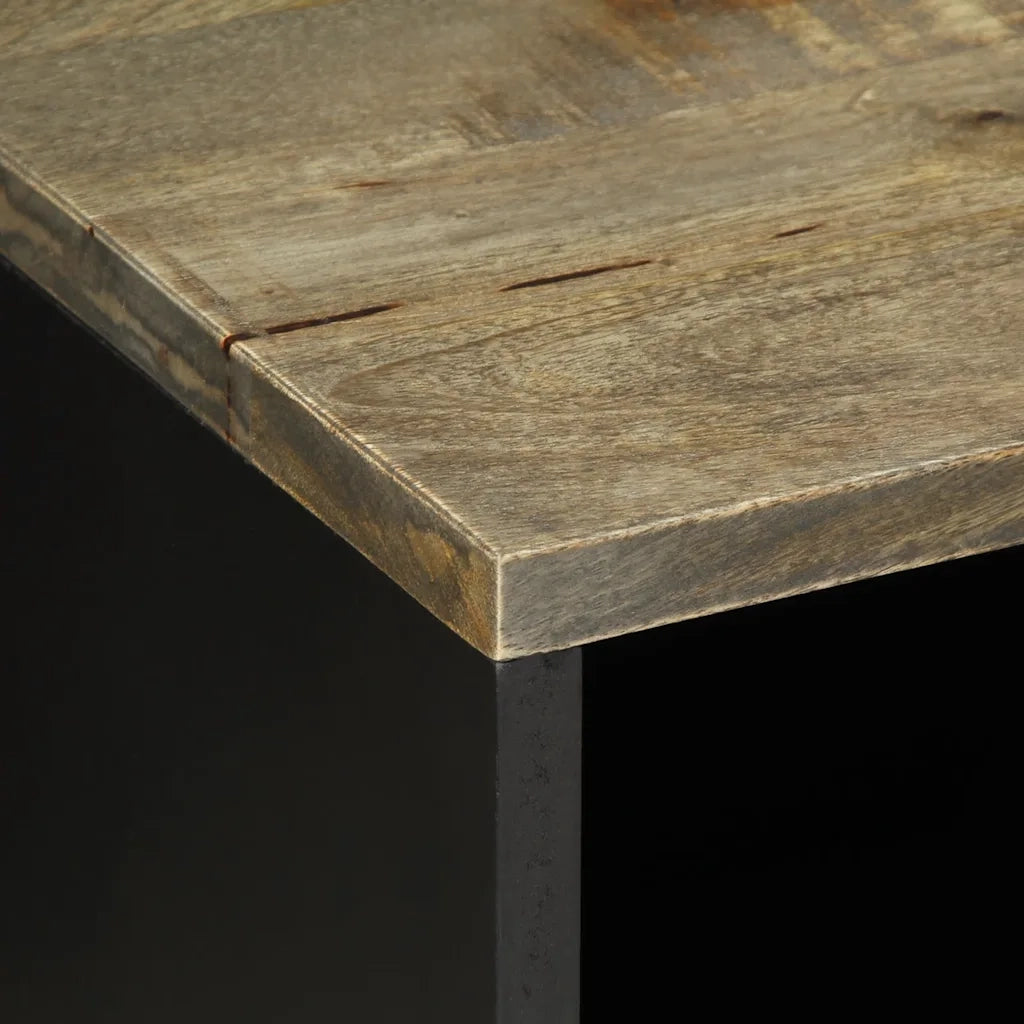Mobile Porta TV Grigio Chiaro 80x31,5x46 cm in Legno Mango