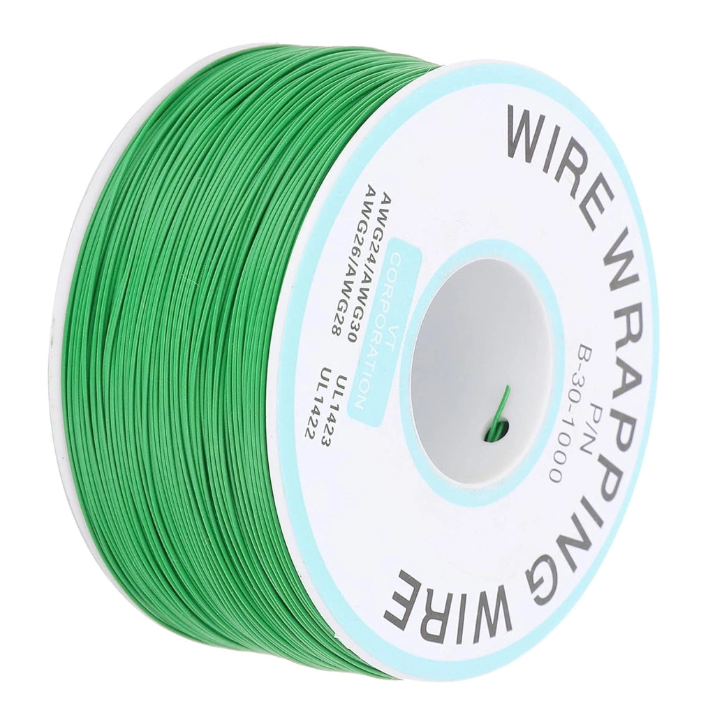 Cavo Kynar AWG 0.25mm Verde 200m – Alta Qualità e Durata | Ø 0,25 mm, Isolamento Ø 0,60 mm