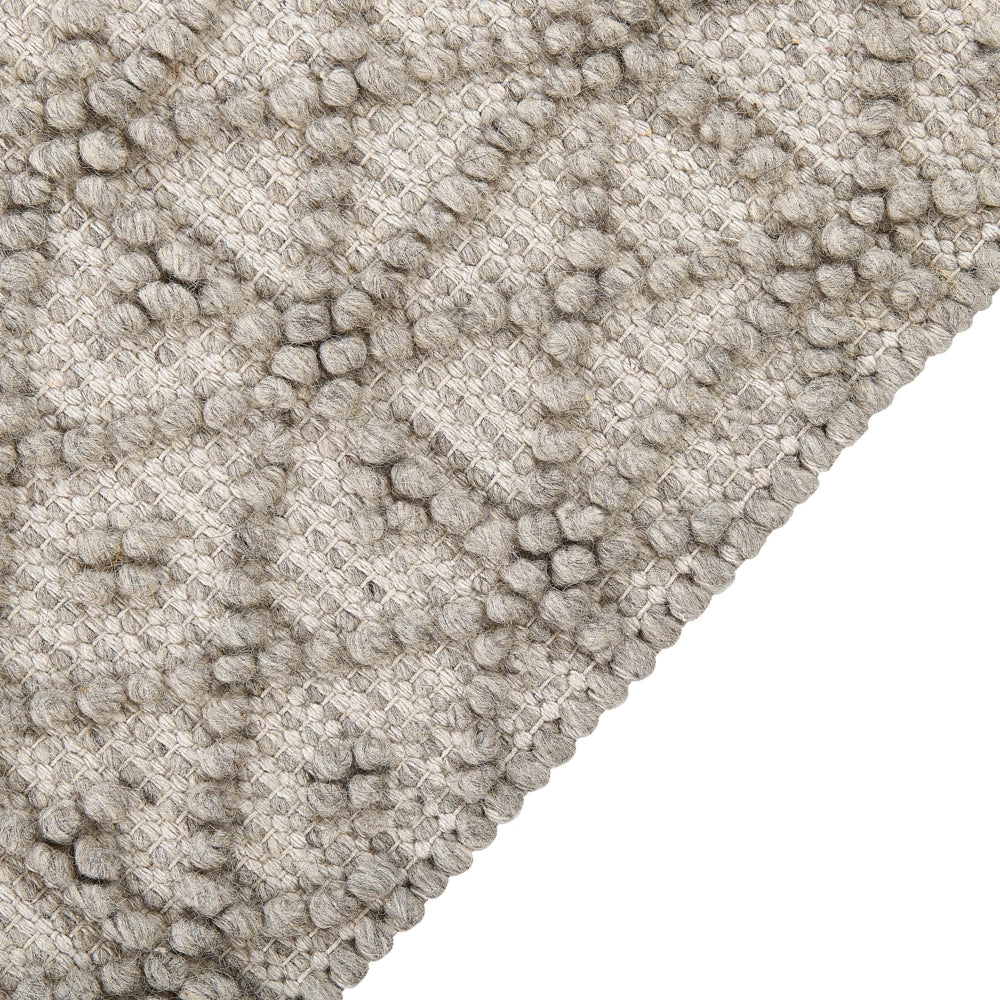 Tappeto Beige Lana Poliestere 160 x 230 cm Motivo geometrico Nappe Boho Moderno