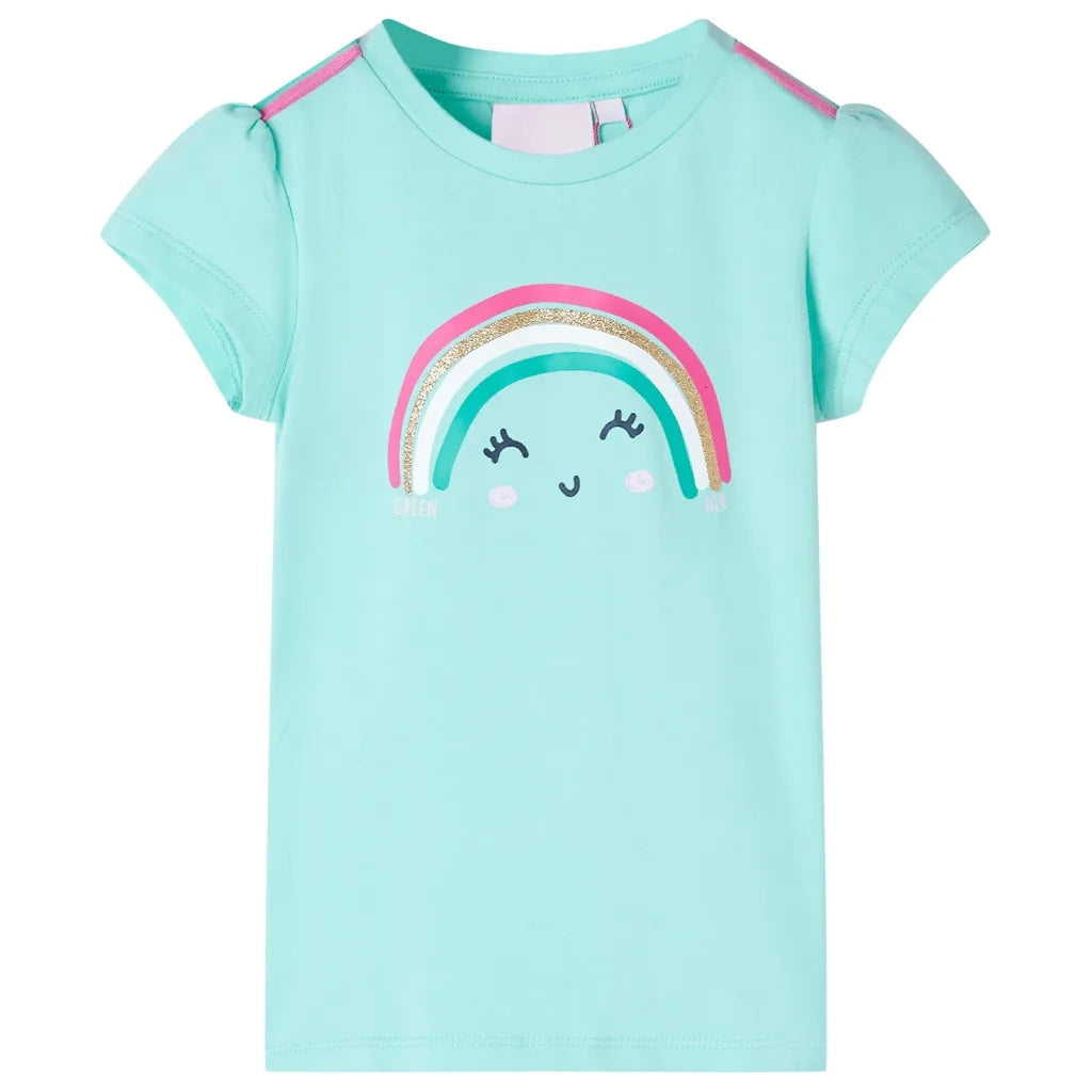Maglietta da Bambina Menta Chiaro 140cod mxl 133158