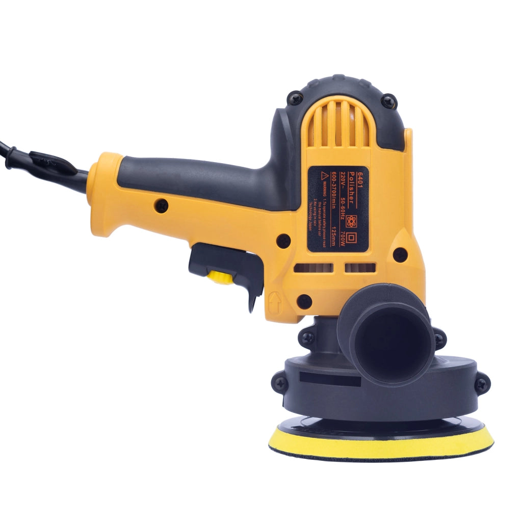 Polisher Auto Rosfix Set – 10 Panni Inclusi | 700W, 600-3700 RPM, Ø125mm | Per Auto, Legno, Metallo, Plastica