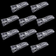 10 pezzi di clip per tende di carta - Clip in plastica trasparente - Accessori pratici per tende di oscuramento