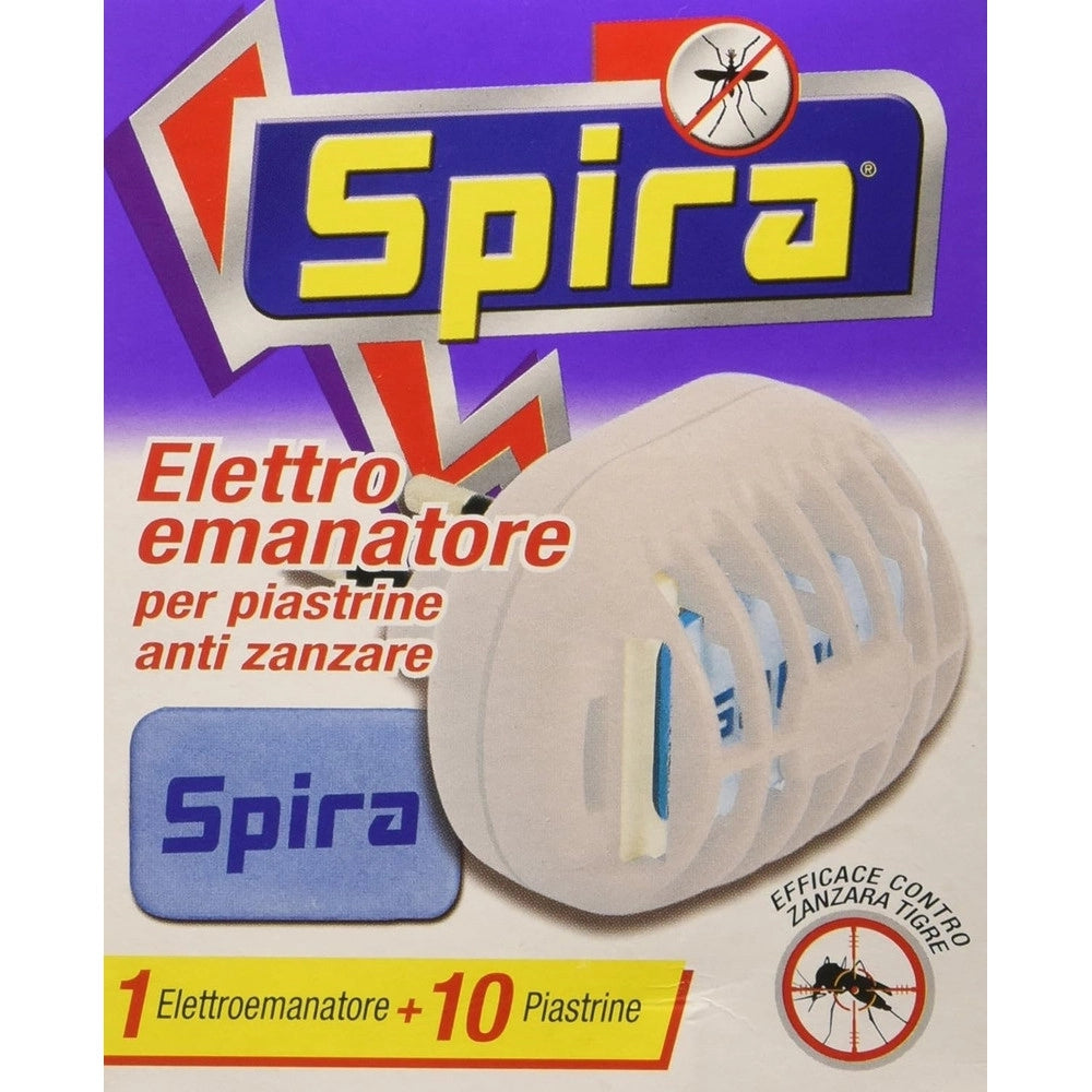 Trade Shop - Set 12pz Elettroemanatore Per Piastrine Antizanzare +10 Piastre Contro Zanzara Tigre 021013a -