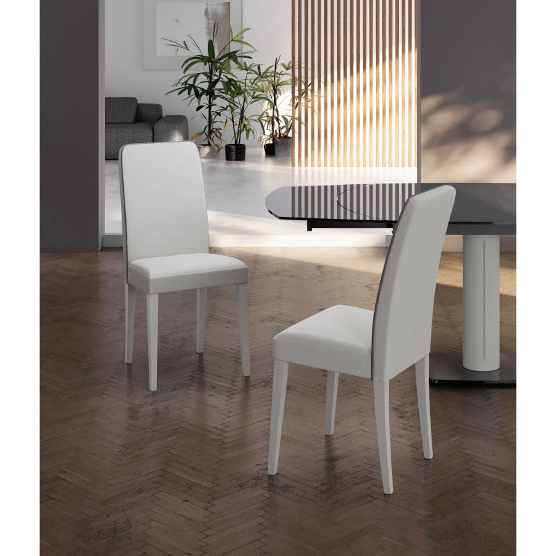 Sedia in similpelle Anita 59cm X 46cm H 99cm Stones