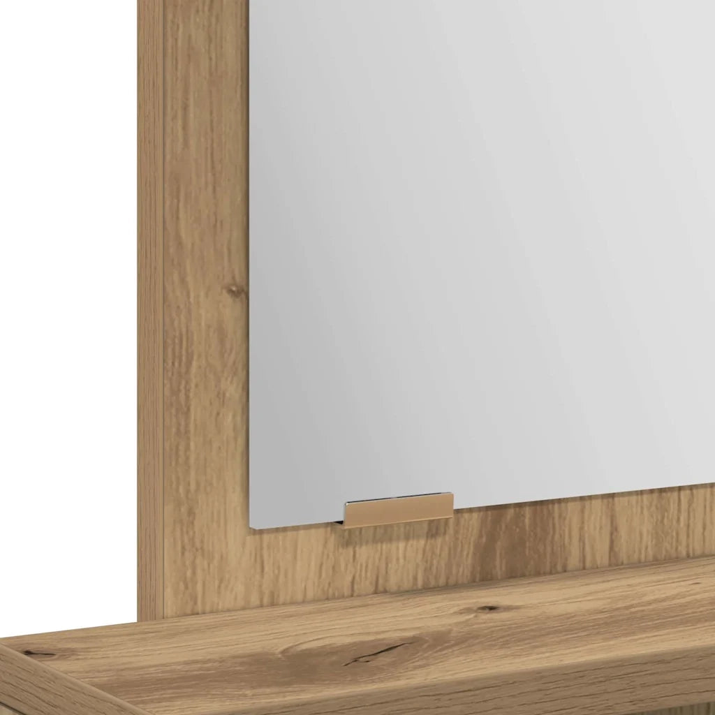 Toeletta | Tavolo da Trucco Rovere artigianale 50 x 41 x 140 cm