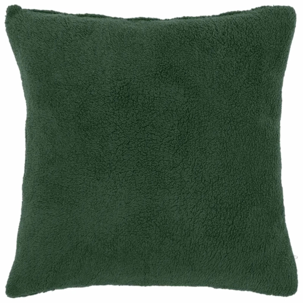 Federa 2 pcs HEERLEN Verde Scuro 80 x 80 cm Bouclé 913715