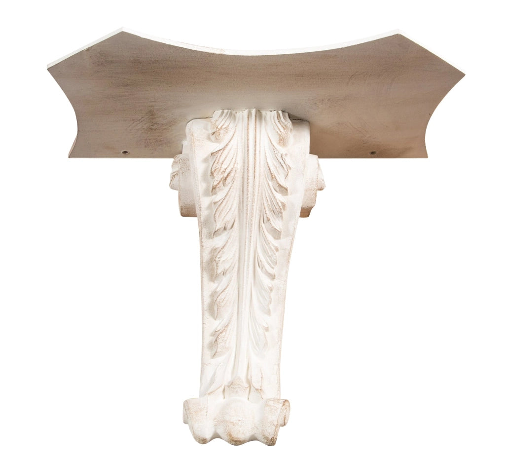 Biscottini MENSOLA A MURO IN LEGNO FINITURA BIANCO ANTICATO L39XPR24XH33 cm Made in Italy