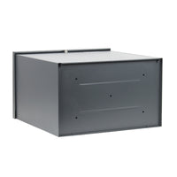 Cassetta postale per pacchi grigia 50,8x31,5x50 cm Portapacchi Cassetta della posta a parete