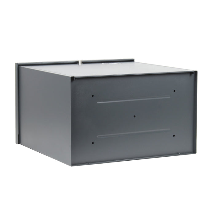Cassetta postale per pacchi grigia 50,8x31,5x50 cm Portapacchi Cassetta della posta a parete