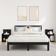 Comodini 2 pz Rovere Nero 40x35x60 cm Legno ingegnerizzato
