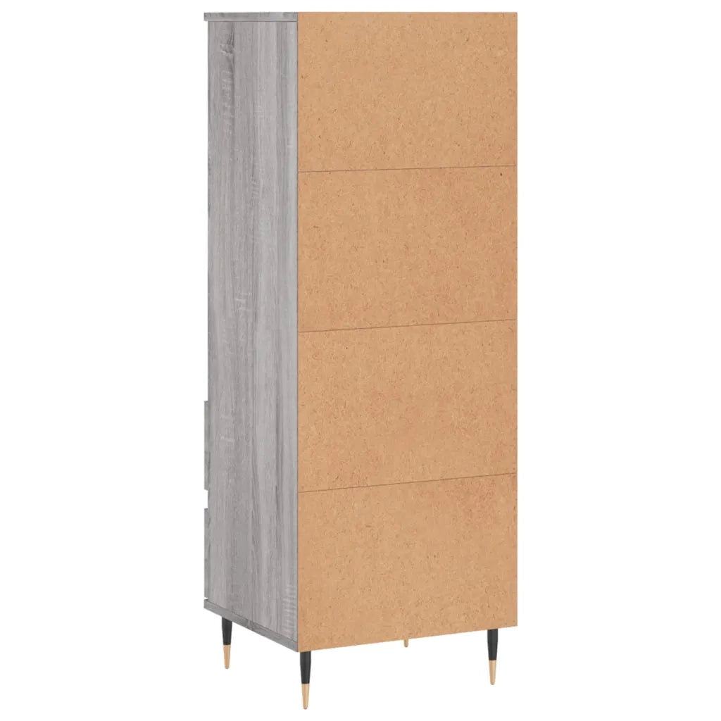 Credenza Grigio Sonoma 40x36x110 cm in Legno Multistrato 831506