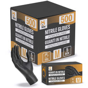 Guanti Nitrile Neri M Senza Polvere Akitaink 500 pezzi