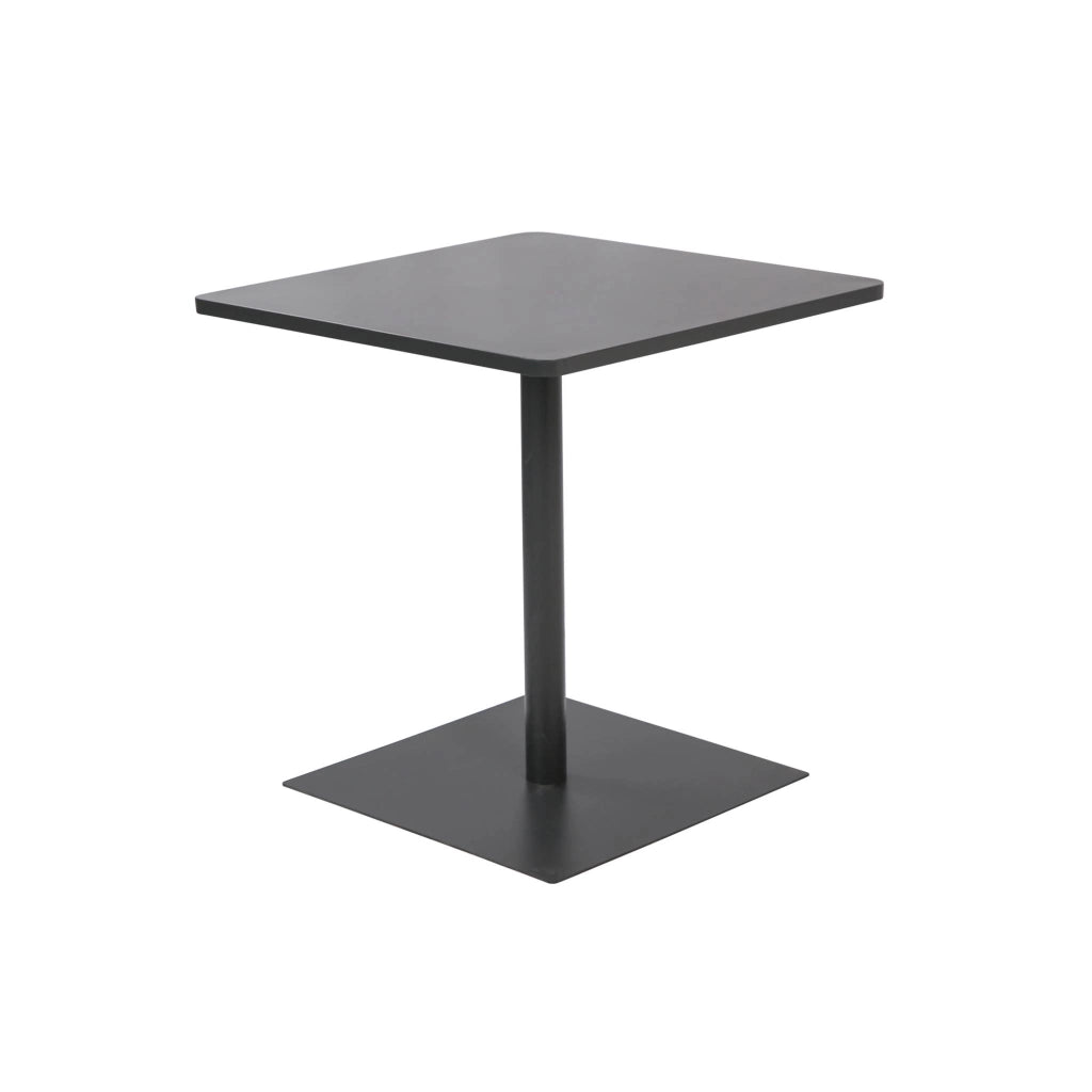 Tavolo da giardino bistrot quadrato in acciaio, 70cm, antracite