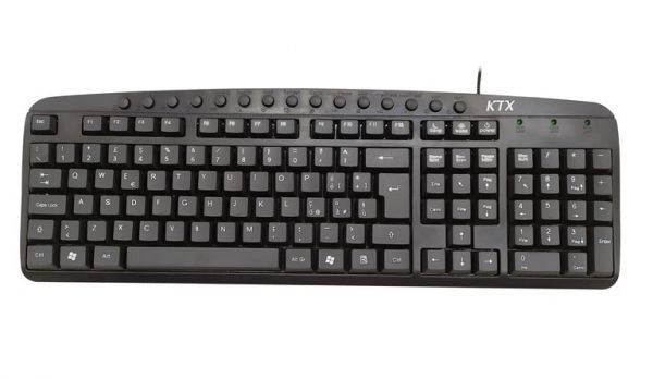 TASTIERA KB-2105U USB MULTIMEDIALE NERA
