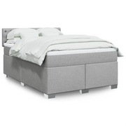 Giroletto a Molle con Materasso Grigio Chiaro160x200 cm Tessuto 3288246