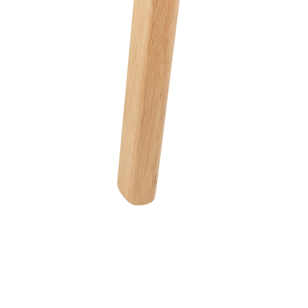 Set di 2 sedie da pranzo in tessuto di poliestere grigio struttura in legno scuro design rustico senza braccioli