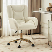 SEDIA Girevole Regolabile 64x62x92.5 cm Velluto Avorio