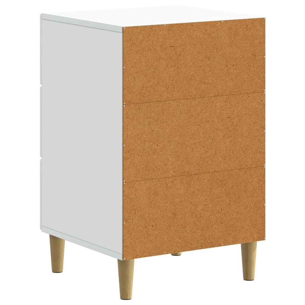 Armadio da Notte Bianco 43 x 41 x 66,5 cm Legno ingegnerizzato 894555