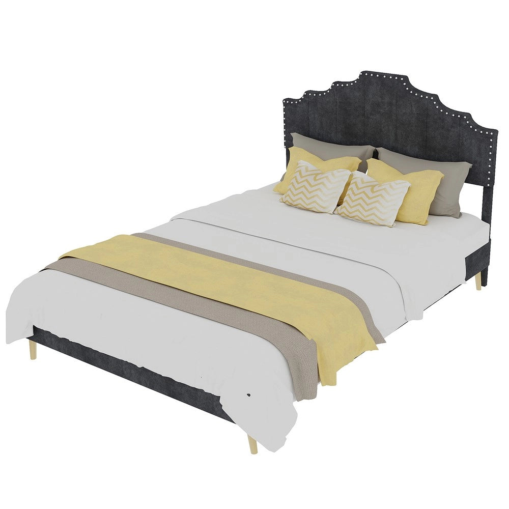 Letto Contenitore Imbottito ¨C Xylo ¨C Grigio 140x200