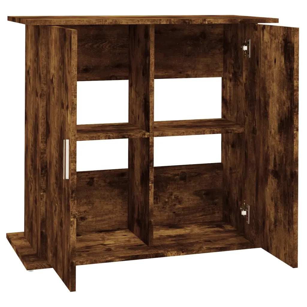 Supporto Acquario 81x36x73 cm in Legno Multistrato Rovere Fumo CFW6264398