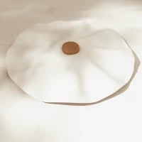 Ombrellone da Giardino a Manovella e Inclinabile, Prese d'Aria e 8 Stecche, 2.7x2.4 m, Crema
