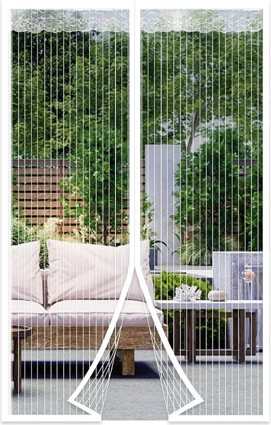 Veloce schermo magnetico per finestre - Protezione insetti per porte - 120 x 200 cm