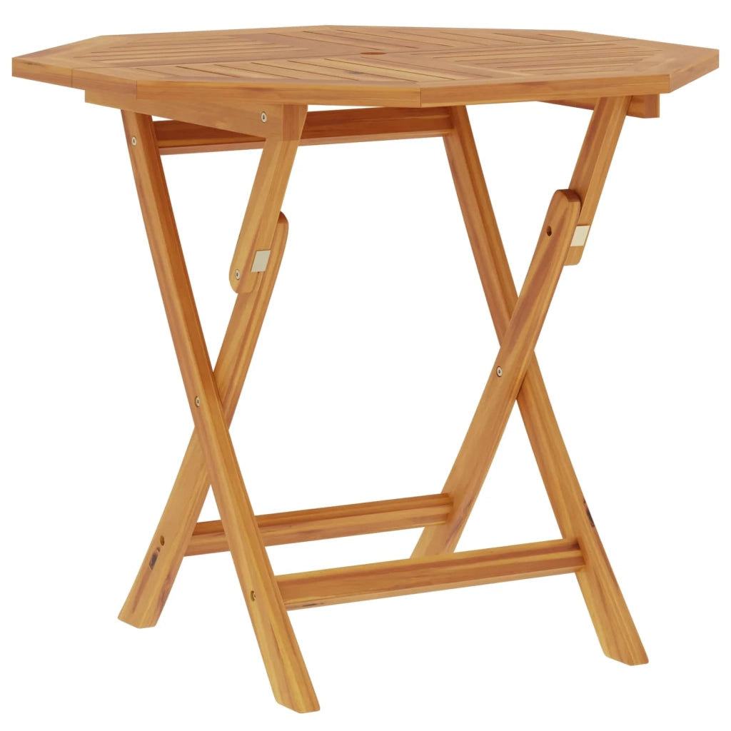 Set bistro da giardino pieghevole da 5 pezzi Naturale 3434112