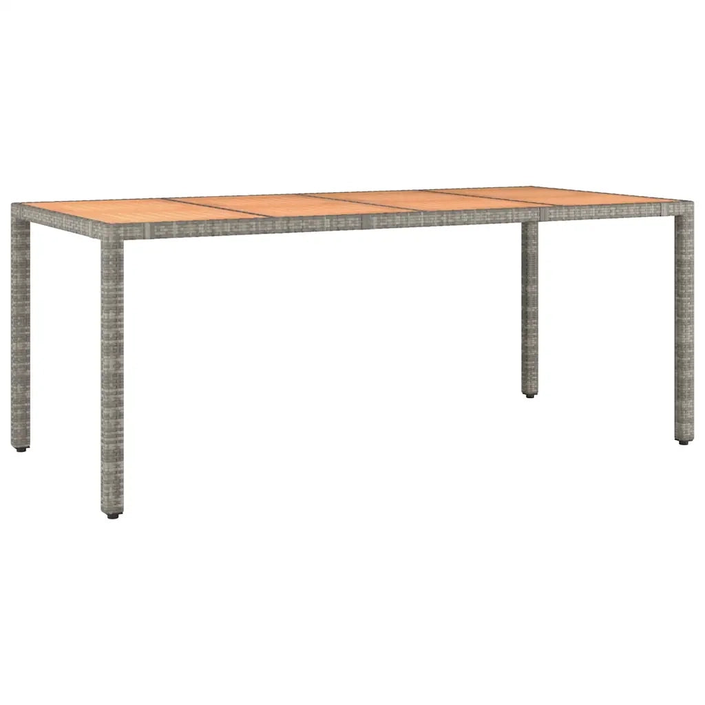 Set Bistrò da Giardino 9 pz con Cuscini in Polyrattan Grigio 3276972