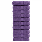 Asciugamani per Ospiti SOLUND 10 pz Viola 30x50cm 600 g/mÂ²