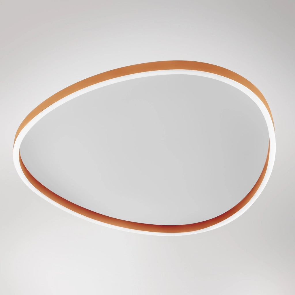 Ecaris P/G Plafoniera a Soffitto LED 72W Biemissione Dimmerabile CCT Switch 3000K/4000K in Alluminio Arancio Bruciato - Gealuce