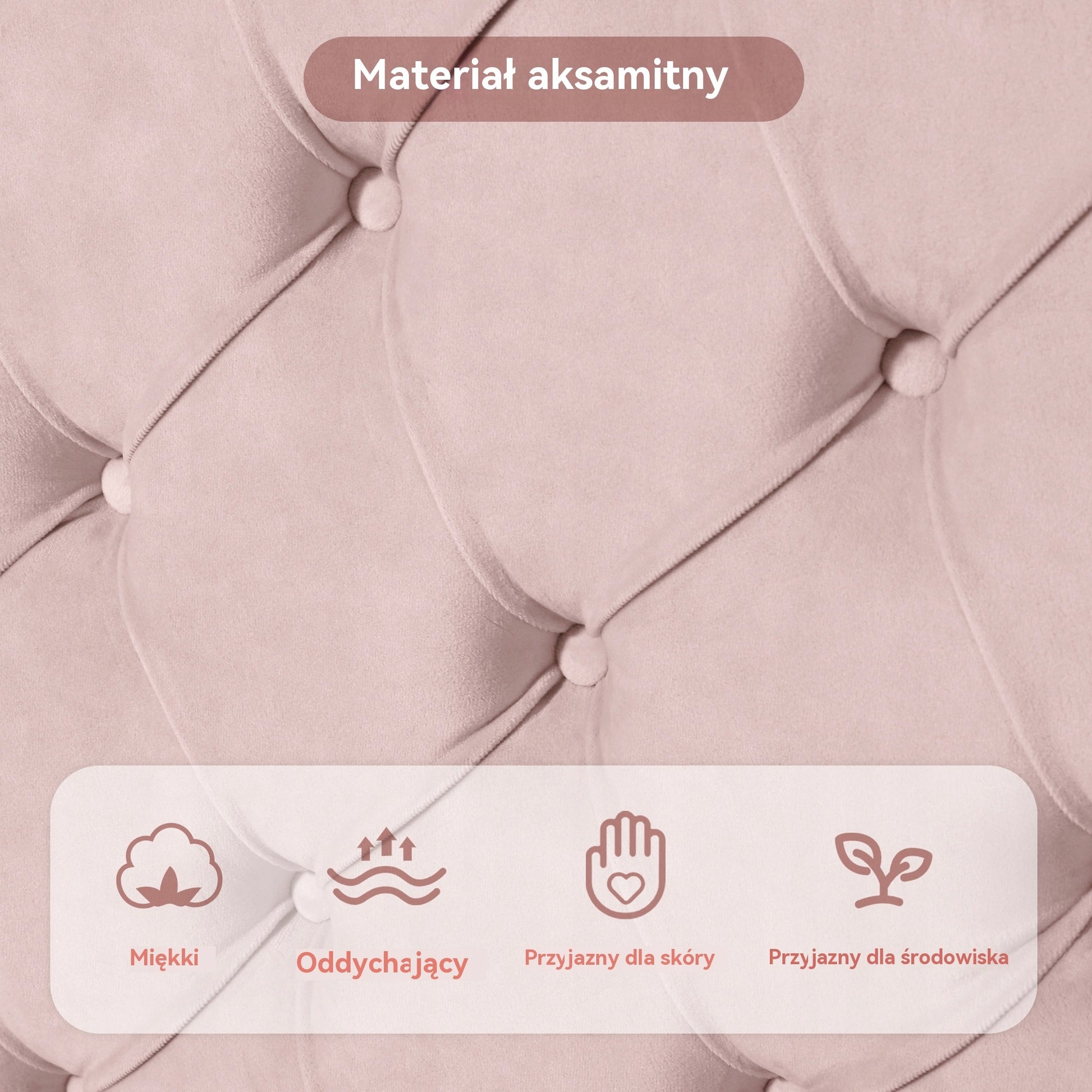 Letto imbottito 140x200 - Xylo - Testiera regolabile in velluto, legno, rosa