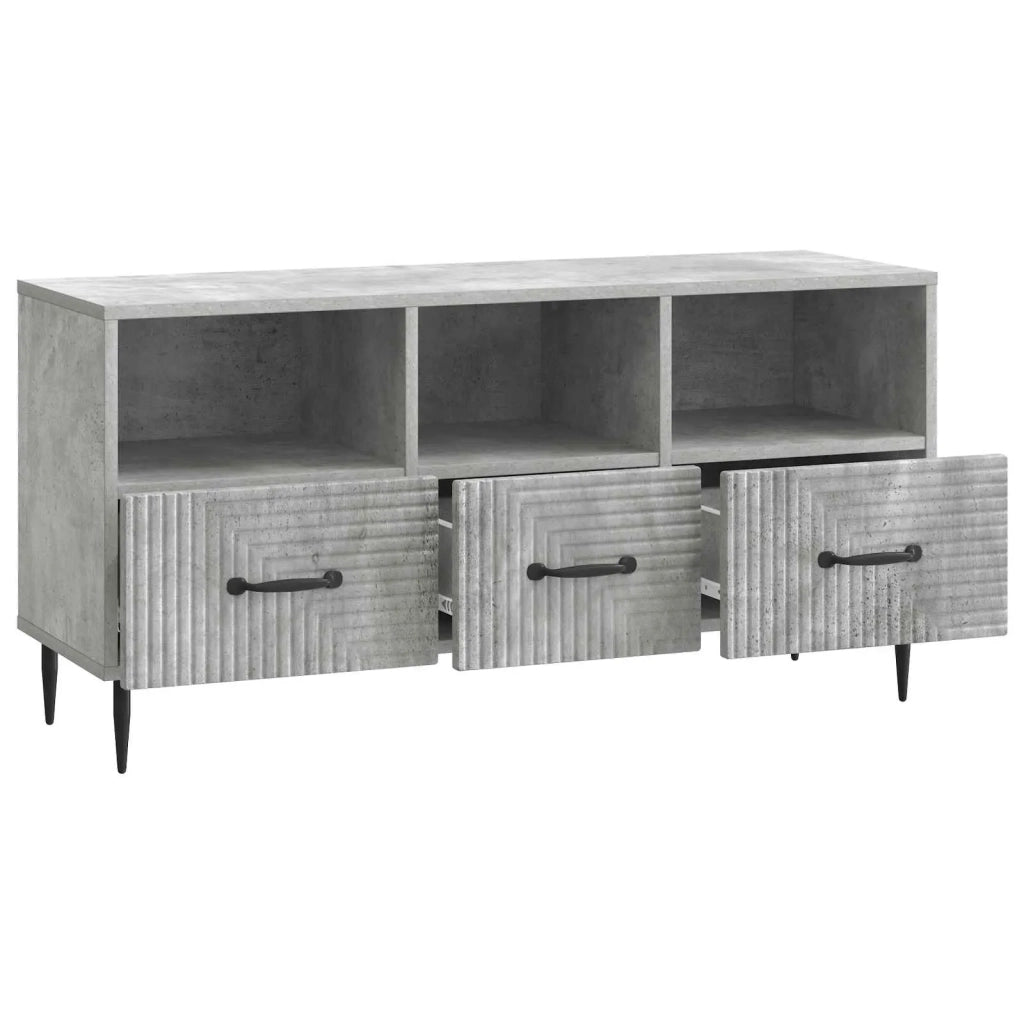 Mobile TV con cassetto Grigio Cemento 102 x 34,5 x 50 cm 894908