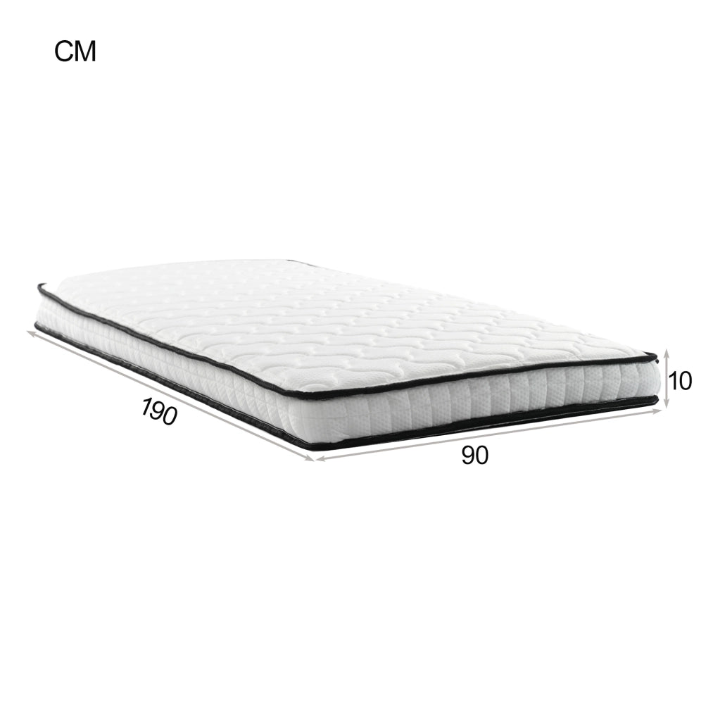Divano letto imbottito estraibile 90/180x190 cm con LED; USB e 2 materassi; grigio scuro