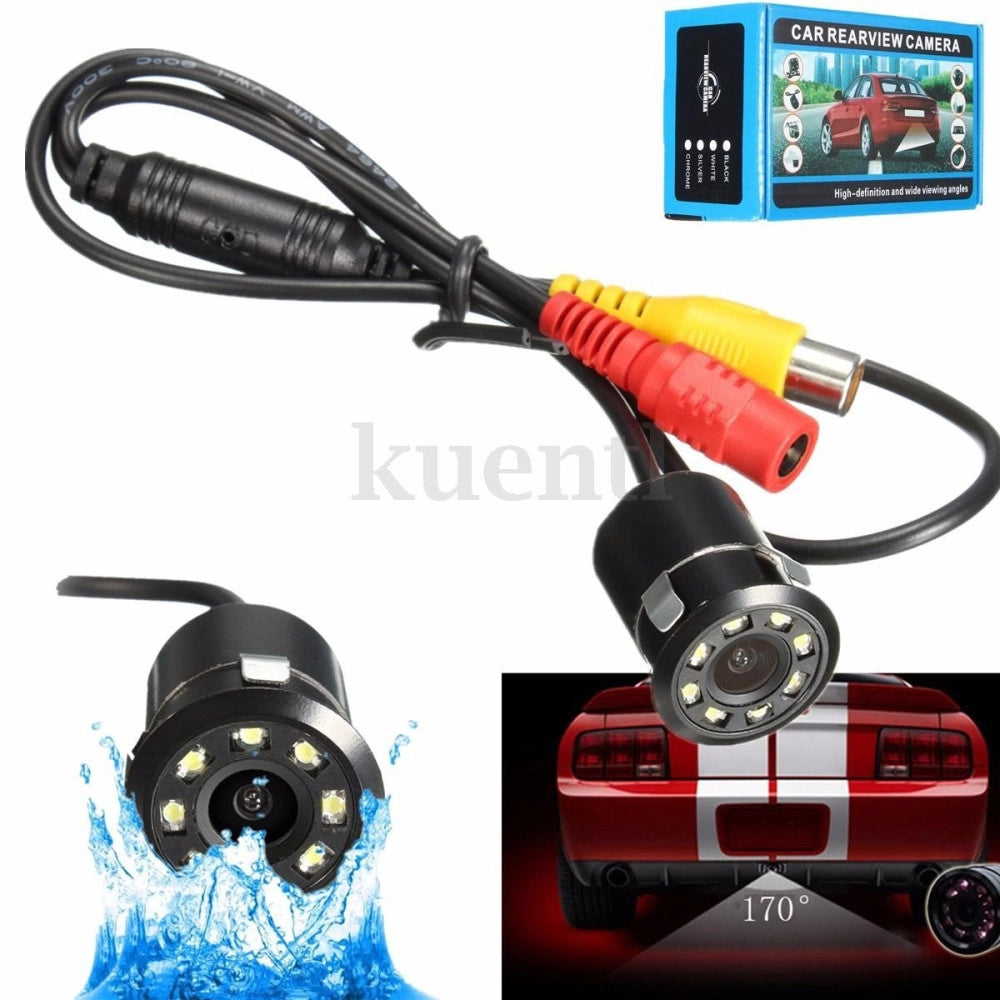 Trade Shop - Telecamera Retromarcia Retrocamera Auto Camper Suv 9 Led Con Filo Colori Lm-728t -