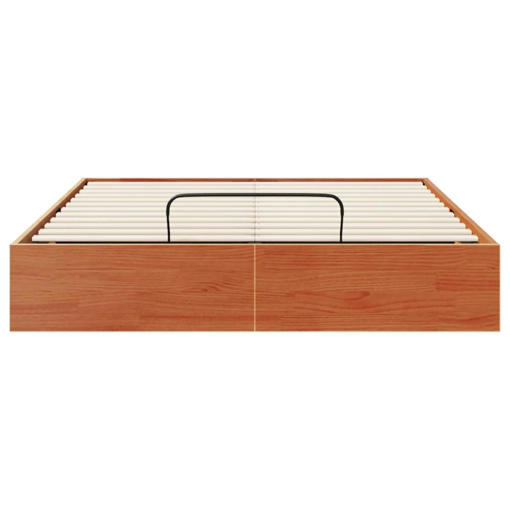 Telaio del Letto Ottomano con Ripostiglio Marrone Cera 3418785