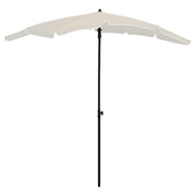 Ombrellone da Giardino con Palo 200x130 cm Sabbia cod mxl 20579