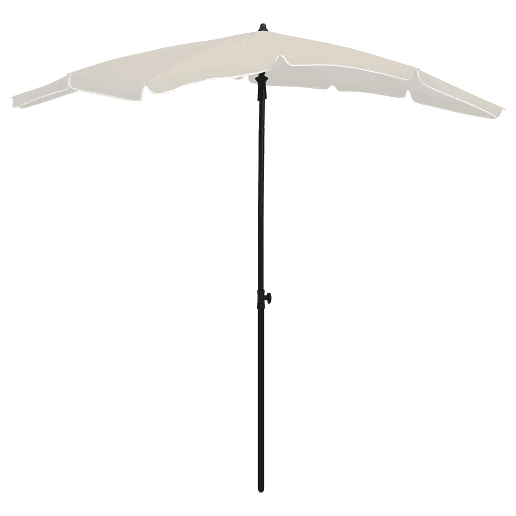 Ombrellone da Giardino con Palo 200x130 cm Sabbia cod mxl 20579