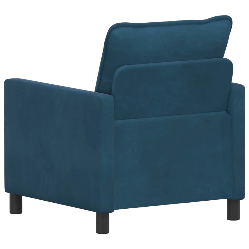 Divano Blu 76 x 81 x 87,5 cm Velluto