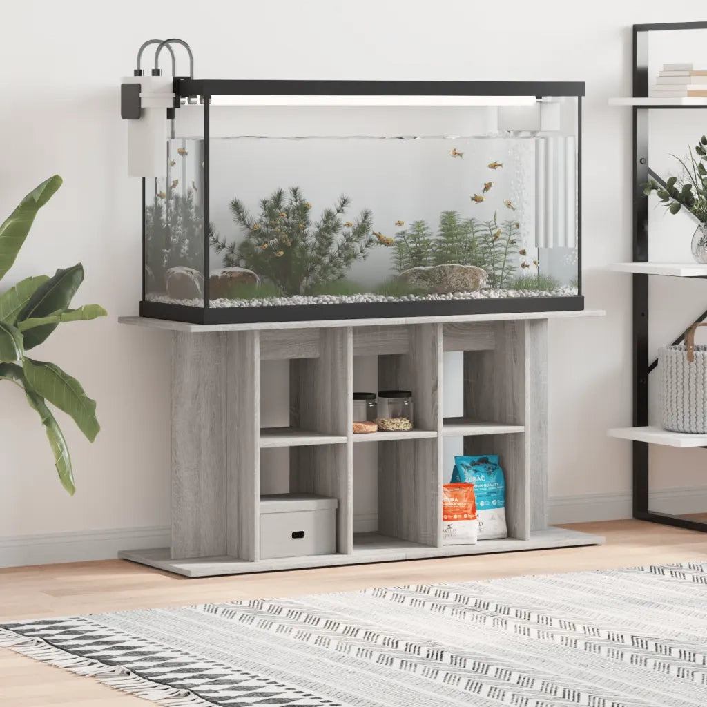 Supporto Acquario 120x40x60 cm Legno Multistrato Grigio Sonoma CFW7010484