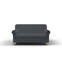 Copridivano Elasticizzato 1 Posto in Poliestere Leslie Grigio Scuro