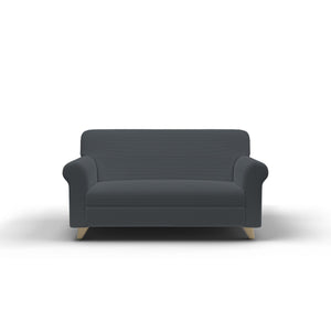 Copridivano Elasticizzato 1 Posto in Poliestere Leslie Grigio Scuro