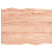 Piano Tavolo | Superficie Tavolo | Piano Scrivania Marrone Chiaro 80x60x2 cm in Rovere Non Trattato