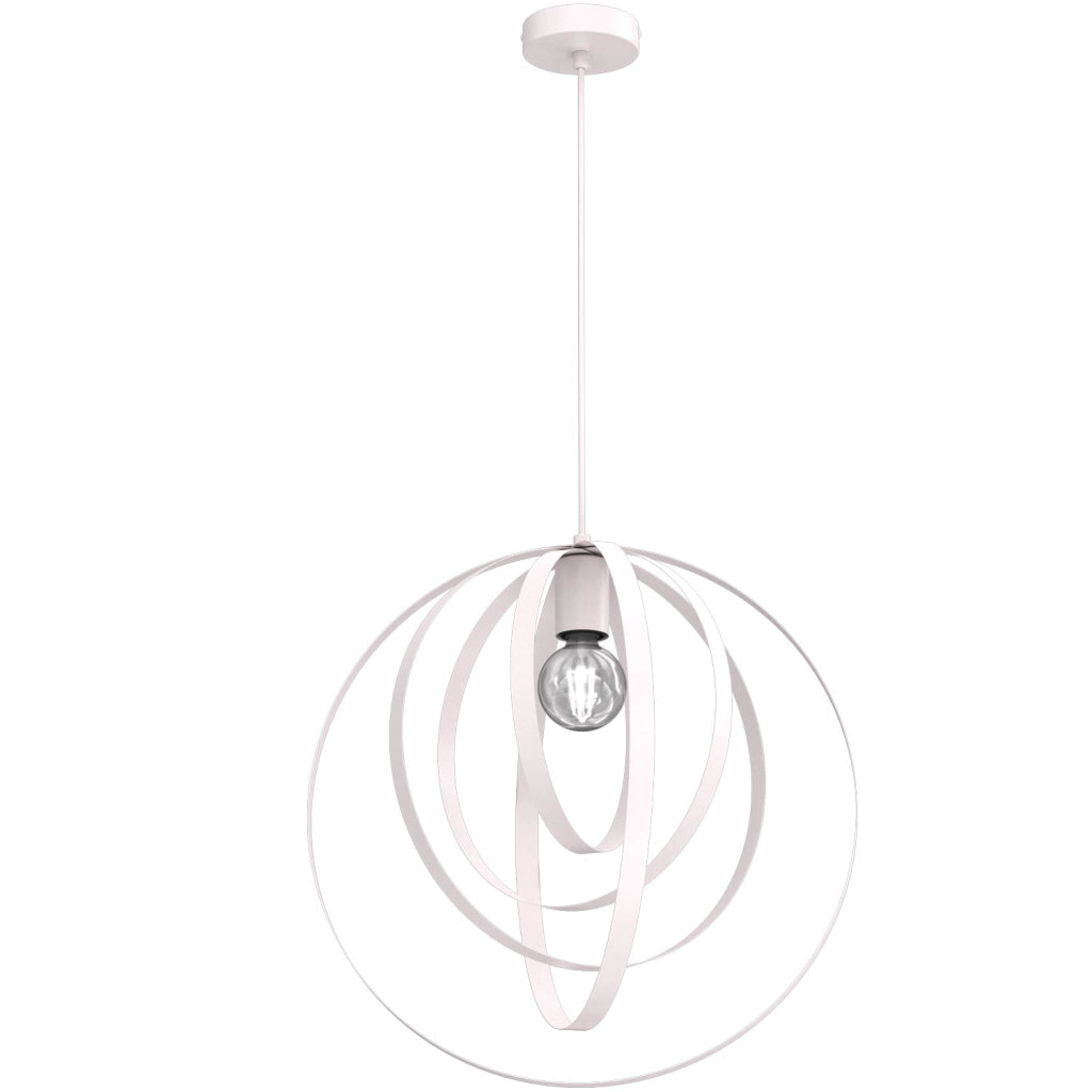 Lampada sospesa Ringo 1xE27 cashmere metallo Luminex