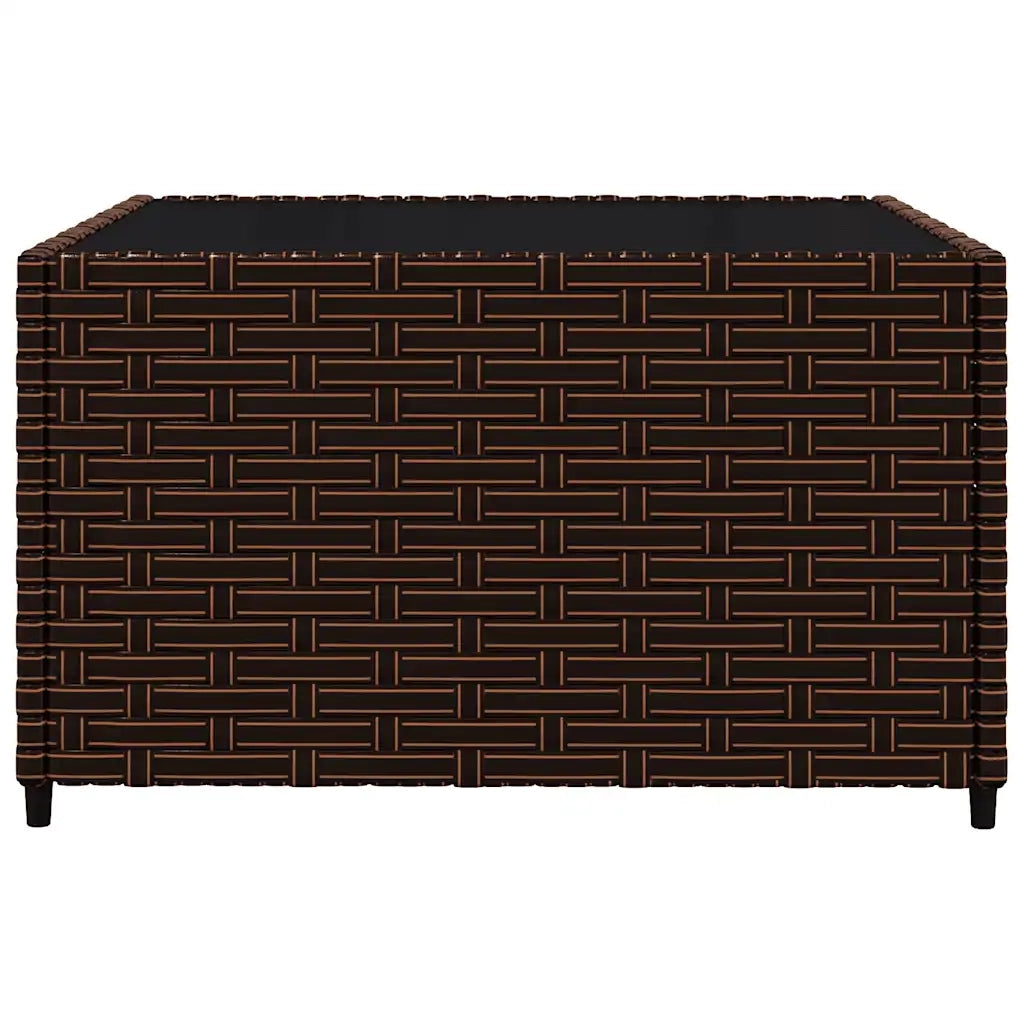 Set Mobili da Giardino 3 pz con Cuscini in Polyrattan Marrone CFW6416131