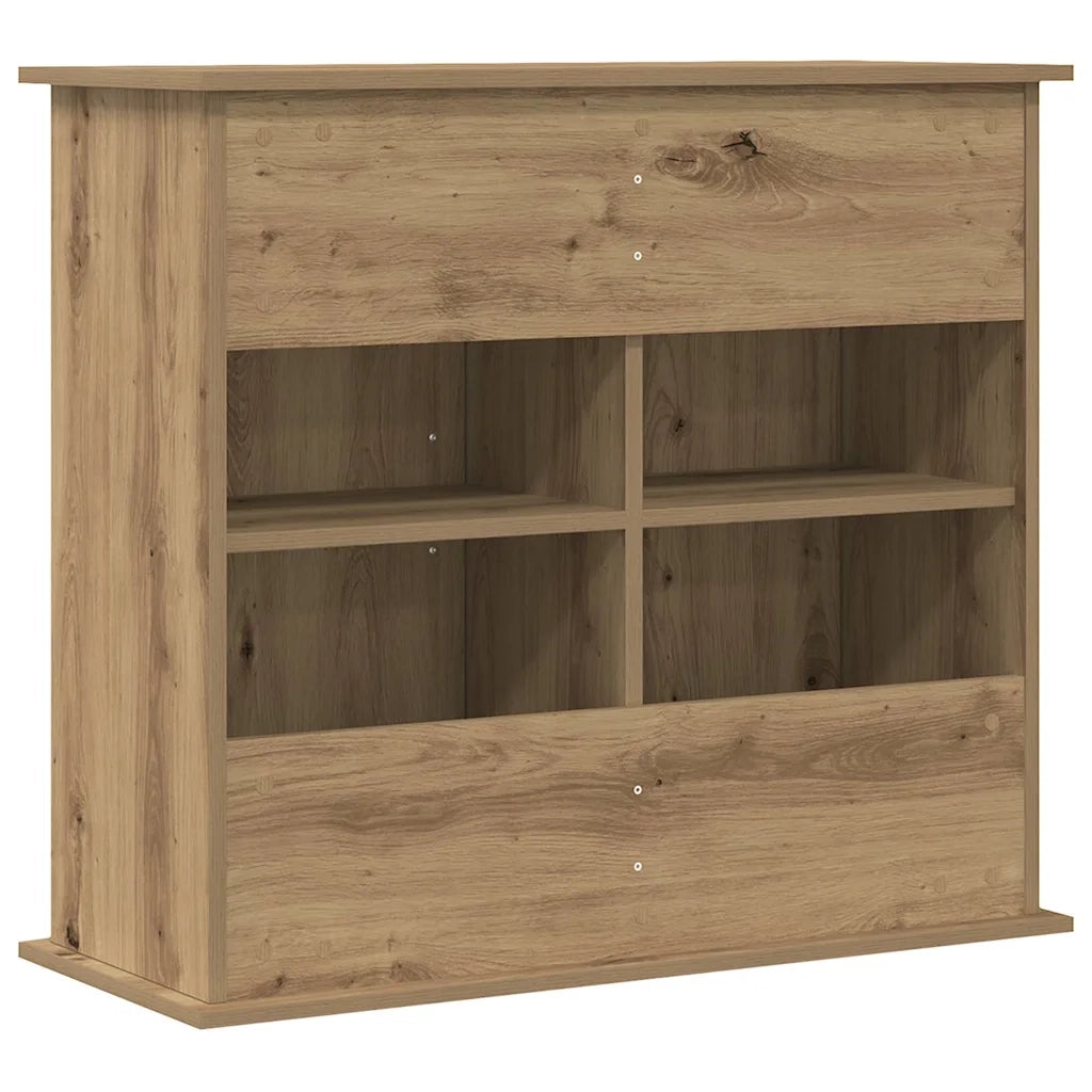 Supporto per acquario artigianale in rovere 81x36x73 cm in legno ingegnerizzato 857285