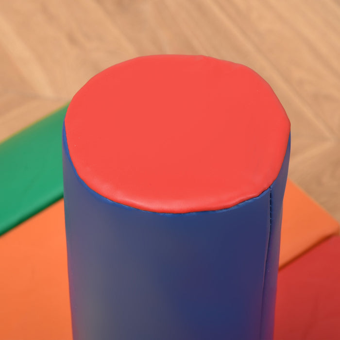 Set 7 Blocchi Costruzioni Morbide per Bambini Multicolore