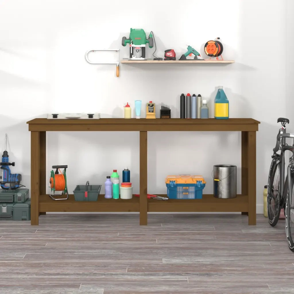 Banco da Lavoro Ambra 180x50x80 cm in Legno Massello di Pino CFW7789637