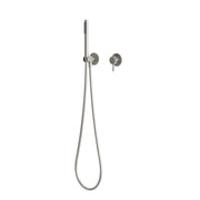 SINED Kit doccino a muro per acqua fredda inox acciaio inox 316L satinato resistente a corrosione e salsedine LEVANTE 316L