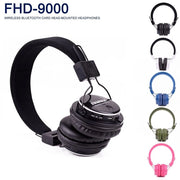 Trade Shop - Cuffie Fhd-9000 Wireless Bluetooth Stereo Card Musica Smartphone -